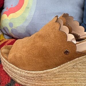 Kate Spade Brown Suede Women's Shoes Espadrilles